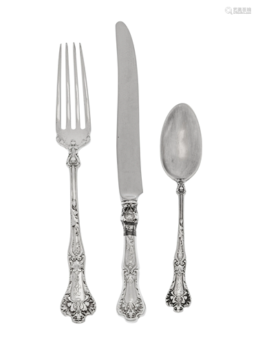 An American Silver Flatware Service