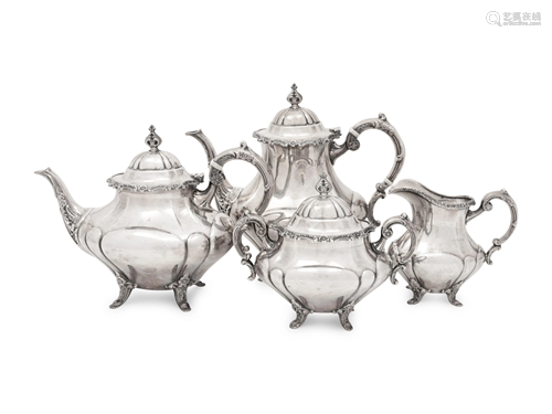 An American Four-Piece Tea and Coffee Service