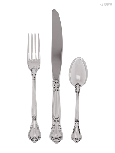 An American Silver Flatware Service