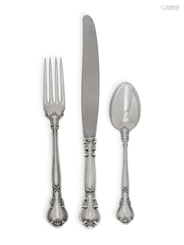 An American Silver Flatware Service