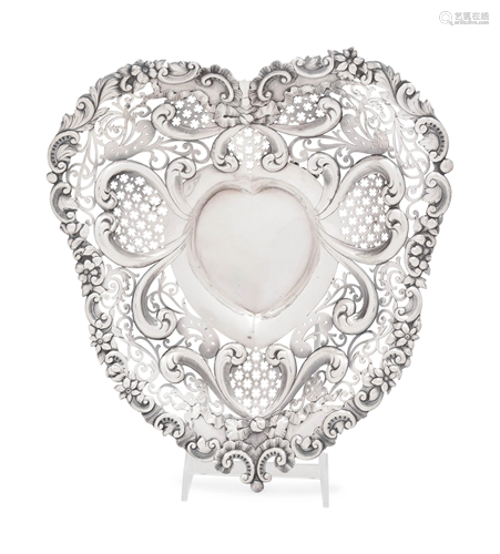 An American Silver Pierce-Decorated Candy Dish