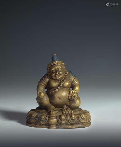 The god of  Wealth sculpture from Qing