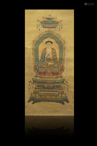 Figure of Buddha painting by Guanpeng Ding