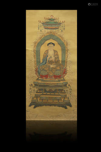 Figure of Buddha painting by Guanpeng Ding