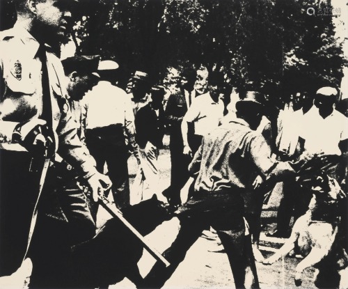 Andy Warhol (American, 1927- Birmingham Race Riot (from