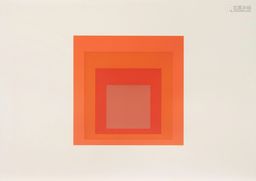 Josef Albers (American/German, 1888-1976) JHM-1, 1973