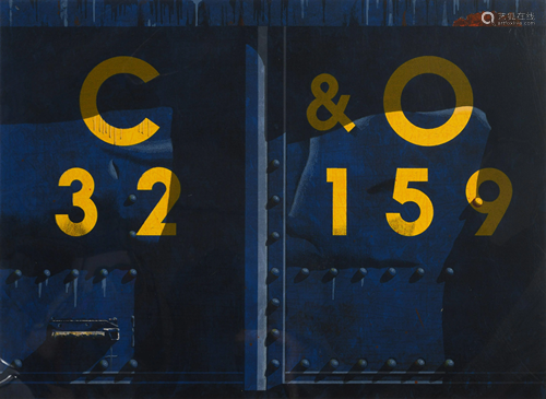 Robert Cottingham (American, b. 1935) C & O Railroad,