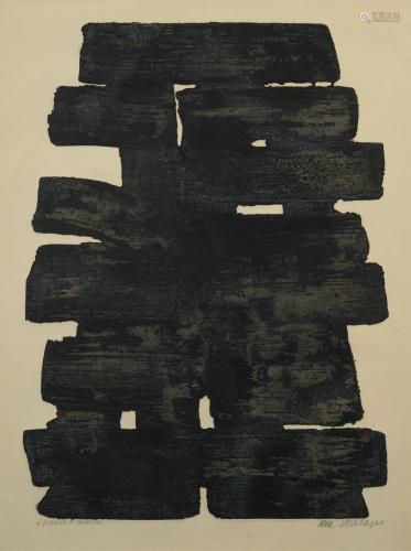 Pierre Soulages (French, b. 1919) Eau-forte XIII, 1957