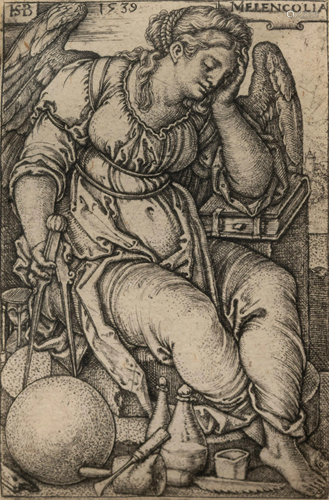 Hans Sebald Beham (German, 1500-1550) Melencolia, 1539