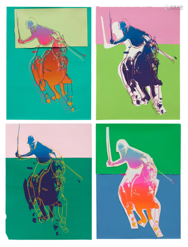 Andy Warhol (American, 1928-1987) Four Polo Players,