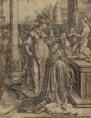 Lucas van Leyden (Dutch, 1494-1533) Solomon's Idolatry,