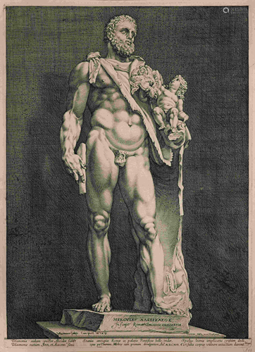 Hendrick Goltzius (Dutch, 1558-1617) Hercules and his