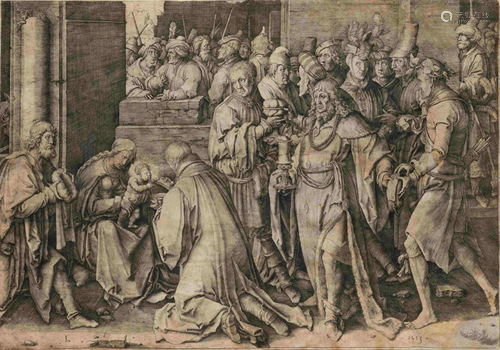 Lucas van Leyden (Dutch, 1494-1533) The Adoration of