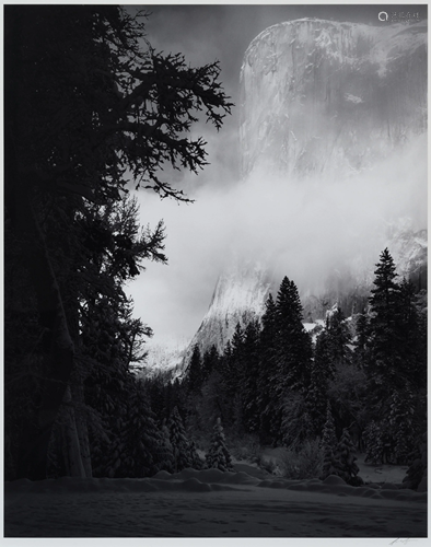 Ansel Adams (American, 1902-1984) El Capitan, Winter