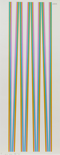 Bridget Riley (British, 1931-1984) Elongated Triangles