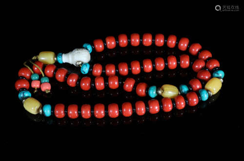 Coral Like Prayer Beads
