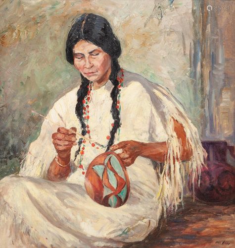 Jess Hobby (American, 1871-1938) Indian Woman