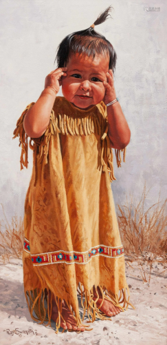 Ray Swanson (American, 1937-2004) Shy Little Sioux,