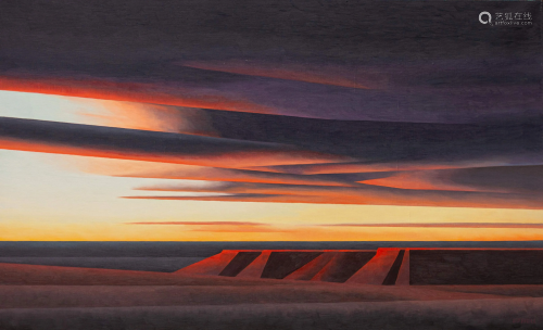 Ed Mell (American, b. 1942) Mesa Sunset