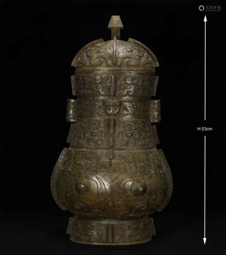 Bronze Wine Vessel Shang Dynasty