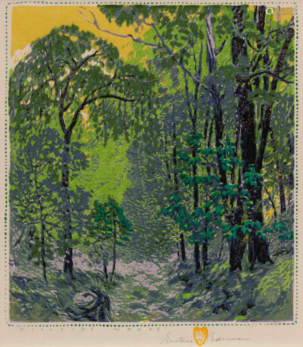 Gustave Baumann (American, 1881-1971) Hillside Woods