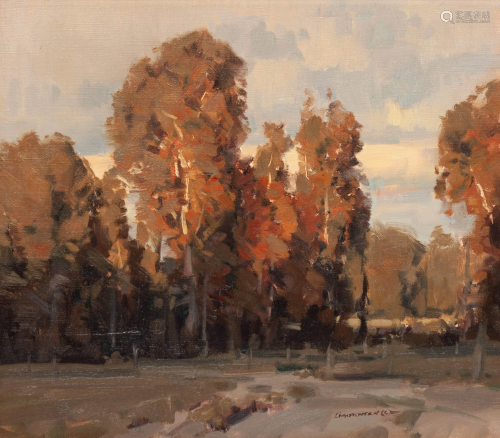 Scott Christensen (American, b. 1962) A Grove of Trees