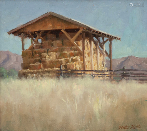 Mitch Billis (American, b. 1937) Haystacks