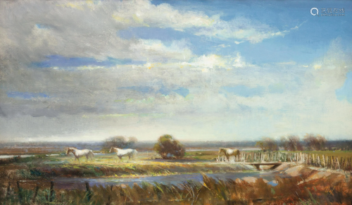 David A. Leffel (American, b. 1931) Wild Horses, 2013