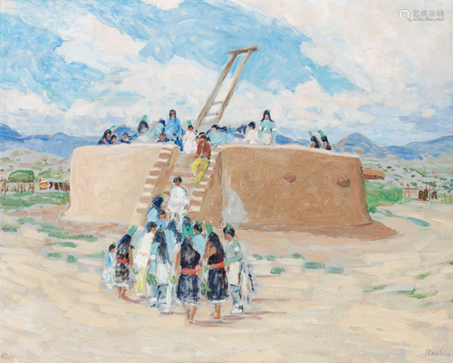 Grace Ravlin (American, 1873-1956) Cochiti Corn Dancers