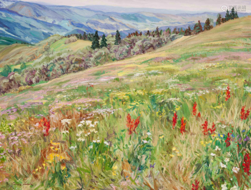 Francis Donald (American, b. 1947) Wild Flowers on Vail