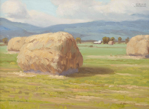 J. Benjamin (American, 20th Century) Haystack Heaven