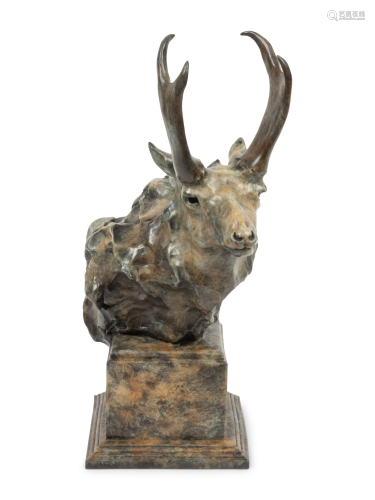 Sherry Sander (American, b. 1941) Antelope Bust,