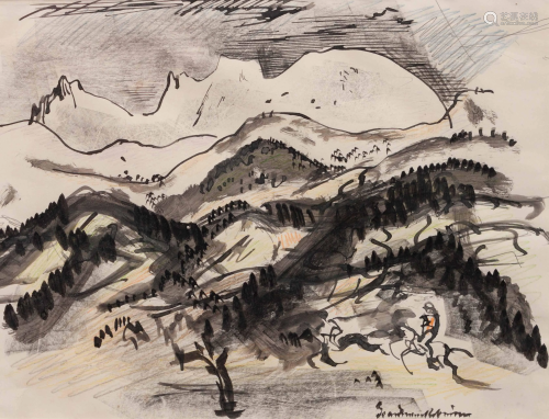 Boardman Robinson (American, 1876 - 1952) Mountain