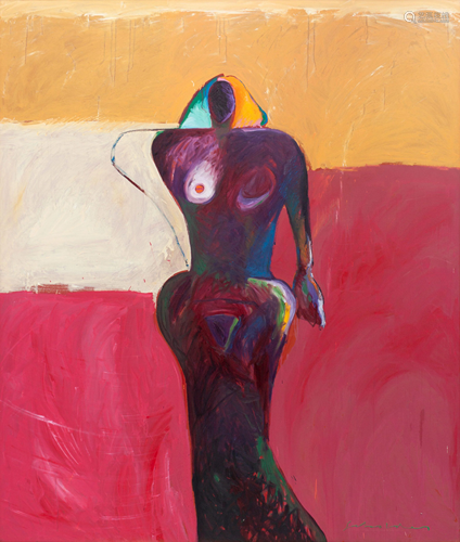 Fritz Scholder (Luiseno, 1937-2005) American Portrait