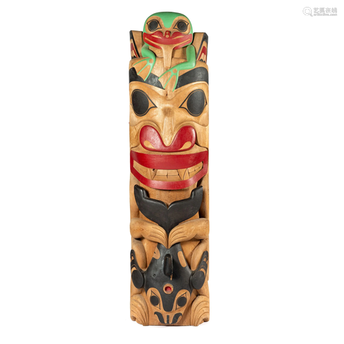 Bill Bellis (Haida, b. 1963) Totem Pole