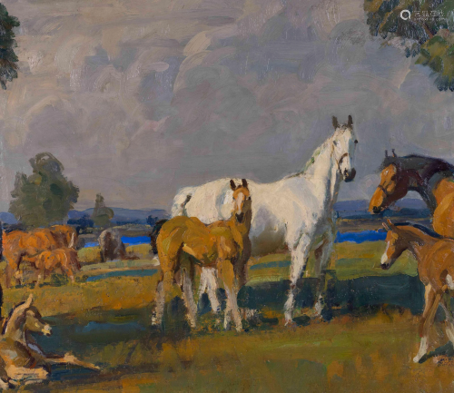 Frank Hoffman (American, 1888-1958) Taos Pastures