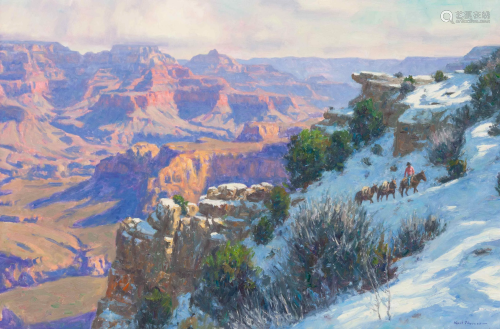 Karl Thomas (American, b. 1948) Snowy Canyon