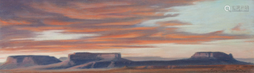 Ed Mell (American, b. 1942) Mesa Sunset