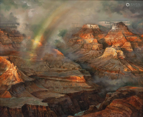 Joseph Sheppard (American, b. 1930) Grand Canyon Storm