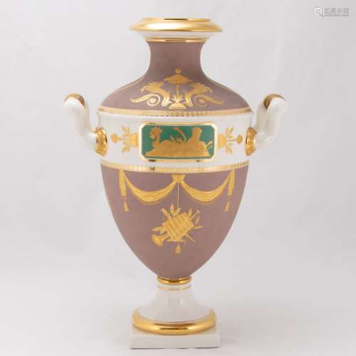Monumentale Vase im neo-griechischen Stil Königliche Porzell...