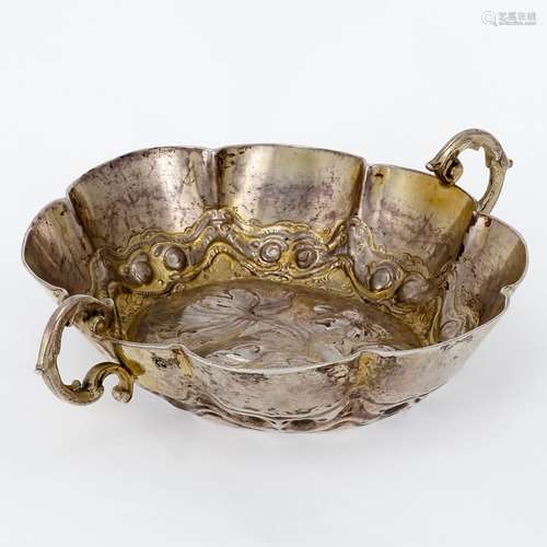 Branntweinschale Abraham Grill/Augsburg, um 1680. Silber. Pu...