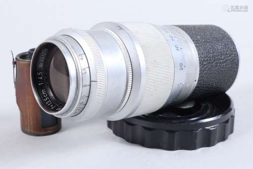 A Chrome Leitz Wetzlar Hektor 13.5cm f/4.5 Lens, serial no 8...