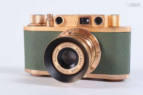 A Pax Golden View Rangefinder Camera, Serial no 58626, shutt...