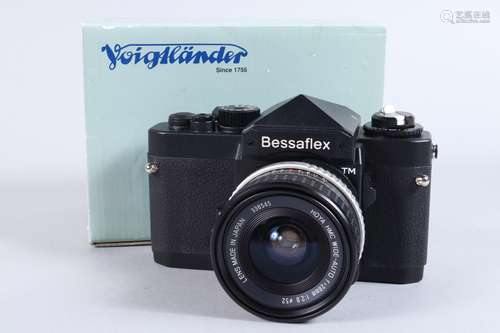 A Voigtländer Bessaflex TM Camera, a Bessaflex TM body, blac...