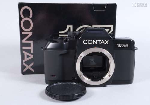 A Contax 167 MT Camera Body, serial no 104757, shutter worki...