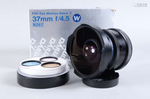 A Mamiya RZ67 Mamiya Sekor 37mm f/4.5 W Fish Eye Lens, seria...
