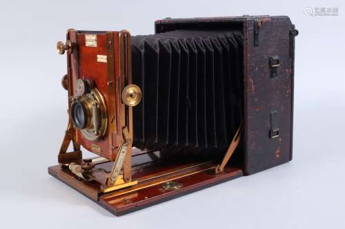 A Sanderson De Luxe Hand and Stand Camera, 6½ x 4¾in, made b...