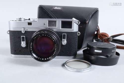 A Leitz Wetzlar Leica M4 Camera, chrome, serial no 1233219, ...