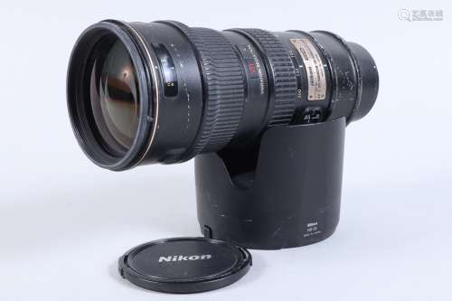 A Nikon AF-S VR-Nikkor 70-200mm f/2.8G ED Lens, serial no 25...