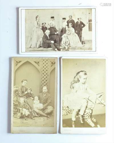 19th Century Carte-de-Visites and Cabinet Cards, children in...